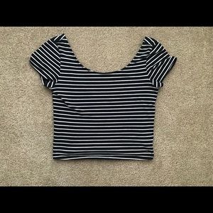 Striped crop top